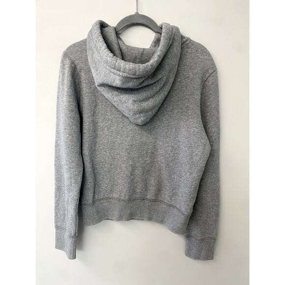 Y2K Hollister Heather Gray Soft & Thick Branded Logo Letter Hoodie S - Picture 5 of 10